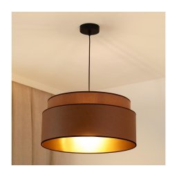 Brilagi - Luminária OREGON VEGE 1xE27/15W/230V cabo 45 cm marrom