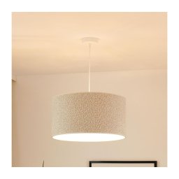 Brilagi - Candeeiro suspenso BOUCLE ROLLER 1xE27/15W/230V diâmetro 45 cm creme