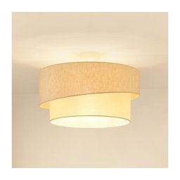 Brilagi - Candeeiro integrado SHINE 1xE27/15W/230V diâmetro 50 cm creme