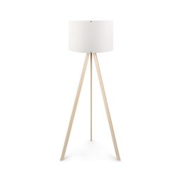 Lâmpada de pé AYD 1xE27/60W/230V branca/bege