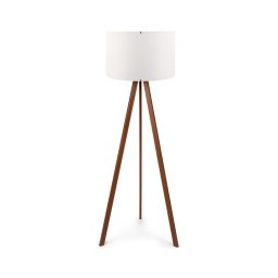 Lâmpada de pé AYD 1xE27/60W/230V branca/marrom