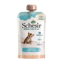 20x150g atum Kitten em creme Schesir comida húmida para gatos