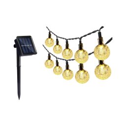 Cadeia LED Solar 30xLED/0,12W/1,2V 1xAA 3000K IP44 400 mAh