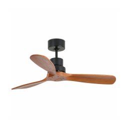FARO 33517DC - Ventilador de teto MINI LANTAU madeira/preto c/ DO