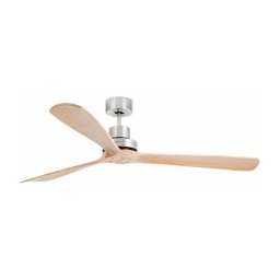 FARO 33504DC - Ventilador de teto LANTAU XL madeira/cromado Ø168 cm + DO