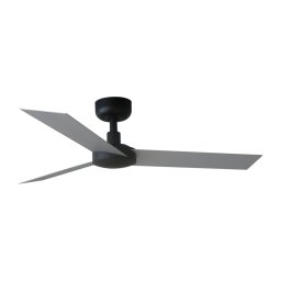 FARO 34287 - Ventoinha de teto CRUISER XL preto diâmetro 160 cm + comando