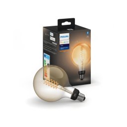 Lâmpada fosca LED Philips Hue WHITE FILAMENT G125 E27/7W/230V 2100K