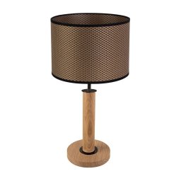 Spot-Light 7017400711551 - Candeeiro de Mesa BENITA 1xE27/60W/230V carvalho