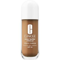 Clinique Even Better Clinical Vitamin Makeup Base Líquida SPF50 Acabamento Luminoso 30mL Medium Deep Warm 3 SPF50