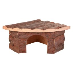 Cabana de canto acessórios para roedores 32x21x13cm