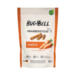 4x60g cenoura sticks para roer BugBell snacks para cães
