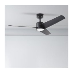 ZEVENTI - Ventilador de teto LED ORVIETO LED/18W/230V Wi-Fi Tuya preto + controlo remoto