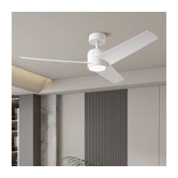 ZEVENTI - Ventilador de teto LED ORVIETO LED/18W/230V Wi-Fi Tuya branco + comando remoto