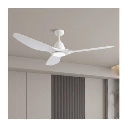 ZEVENTI - Ventilador de teto LED URBINO LED/20W/230V Wi-Fi Tuya branco + comando remoto