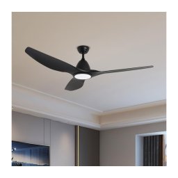 ZEVENTI - Ventilador de Teto LED URBINO LED/20W/230V Wi-Fi Tuya preto + controlo remoto