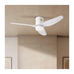 ZEVENTI - Ventilador de teto LED PADUA LED/18W/230V Wi‑Fi Tuya branco + controlo remoto