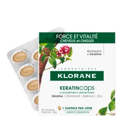 Klorane Tratamento Anti-perda de cabelo KeratinCaps Food supplement