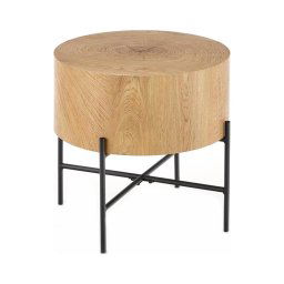 Mesa de centro BROOKLYN 45x45 cm preto/bege