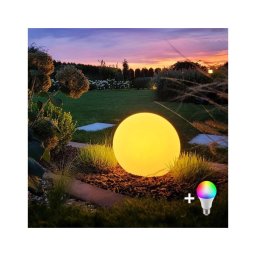 Lâmpada exterior LED RGBW dimerizável GLOBO 1xE27/9W/230V Ø 40 cm IP44