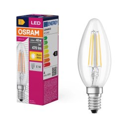 Lâmpada LED FILAMENT B40 E14/4W/230V 2700K - Osram