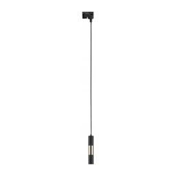 Candeeiro suspenso para sistema de carril TRACER 1xGU10/10W/230V preto/dourado