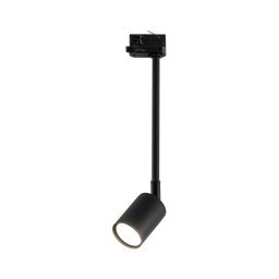 Candeeiro suspenso para sistema de carril trifásico TOP 1xGU10/8W/230V preto