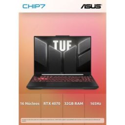 Portátil ASUS - AMD Ryzen 9 7940HX / RTX 4070 8GB / 32GB RAM / 1TB SSD / 16.0" FHD+ / Windows 11 Home - TUF Gaming FA607PI-R97B47CB1