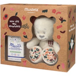 Mustela Eau de Soin Musti Fragrância Delicada + Ursinho Coffret Cor Vermelho