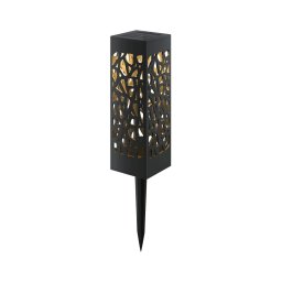 Aigostar - Lâmpada solar LED LED/0,006W/1,2V 28,5 cm preta 3000K IP44