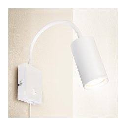 Brilagi - Lâmpada de parede flexível SELE 1xGU10/30W/230V branca