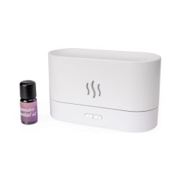 Difusor ultrassônico LED RGB 180ml branco com aroma e umidificador de ar