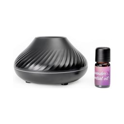 Difusor de aromas LED RGB com imitação de chamas LED/6,5W/5V 130ml preto
