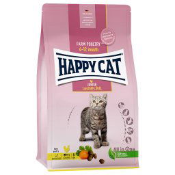 2x4kg Young Junior aves do campo Happy Cat ração para gatos