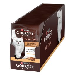 26x85g peru legumes Megapack GOURMET A la Carte saquetas gatos