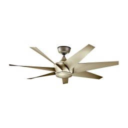 Ventilador de teto Kichler LEHR 137 cm IP44 com controle remoto