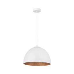 Candelabro suspenso DIAMENT 1xE27/60W/230V d. 35 cm branco/cobre