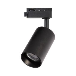 Foco para sistema de carris monofásico PIPE 1xGU10/10W/230V preto