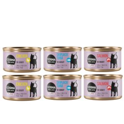 6x80g Cosma Pure Mix (3 variedades) comida húmida para gatos