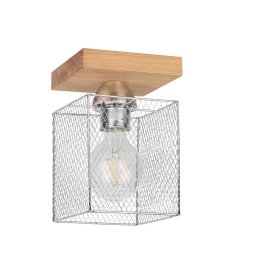 Spot-Light 8175174 - Iluminação de teto NORMAN WOOD 1xE27/25W/230V carvalho mate
