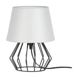 Spot-Light 7668104 - Candeeiro de mesa MANGOO 1xE27/40W/230V cinzento/preto