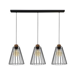 Spot-Light DO19319304 - Candeeiro suspenso ORAZIO 3xE27/60W/230V pinho