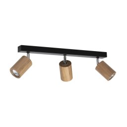 Spot-Light 3913174 - Candeeiro de tecto LED MATTI com 3xGU10/5W/230V, acabamento carvalho