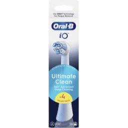 Oral-B iO Ultimate Clean Recarga Escova de Dentes Branco 4 unidades
