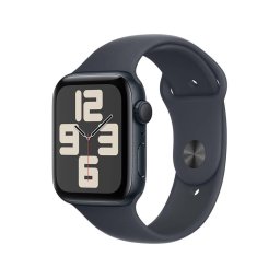 Apple Watch SE (2024) GPS 44mm Alumínio Meia-noite c/ Bracelete Desportiva Meia-noite M/L