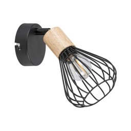 Rabalux 3147 - Foco de parede FARFALLE 1xE14/25W/230V preto/faia