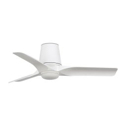 FARO 33826-1TW - Ventoinha de teto LED com regulação HEY TUB S LED/10W/230V branco diâmetro 90 cm + CR