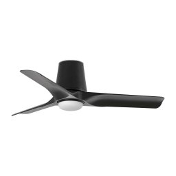FARO 33827-1TW - Ventoinha de teto LED com regulação HEY TUB S LED/10W/230V preto diâmetro 90 cm + CR