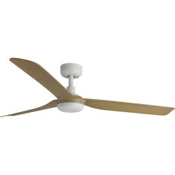 FARO 33816WT- Ventoinha de teto PUNT M castanho/branco diâmetro 132 cm WT+ comando
