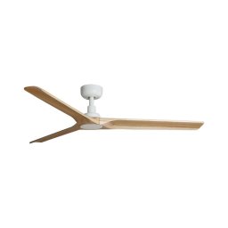 FARO 33810WT - Ventilador de teto HEYWOOD L madeira/branco pr. 132 cm WT + comando