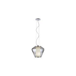 Redo 01-1140 - Candeeiro suspenso FUSION 1xE27/42W/230V diâmetro 38 cm cinzento